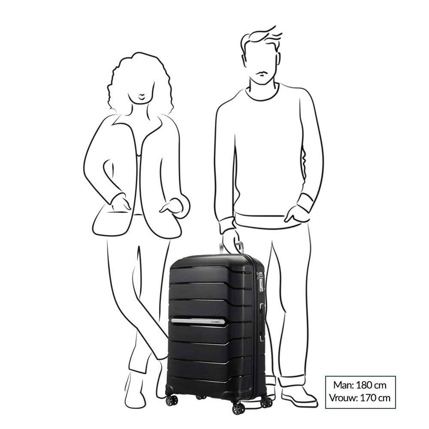 Samsonite trolley Flux Spinner 75 cm. Expandable zwart