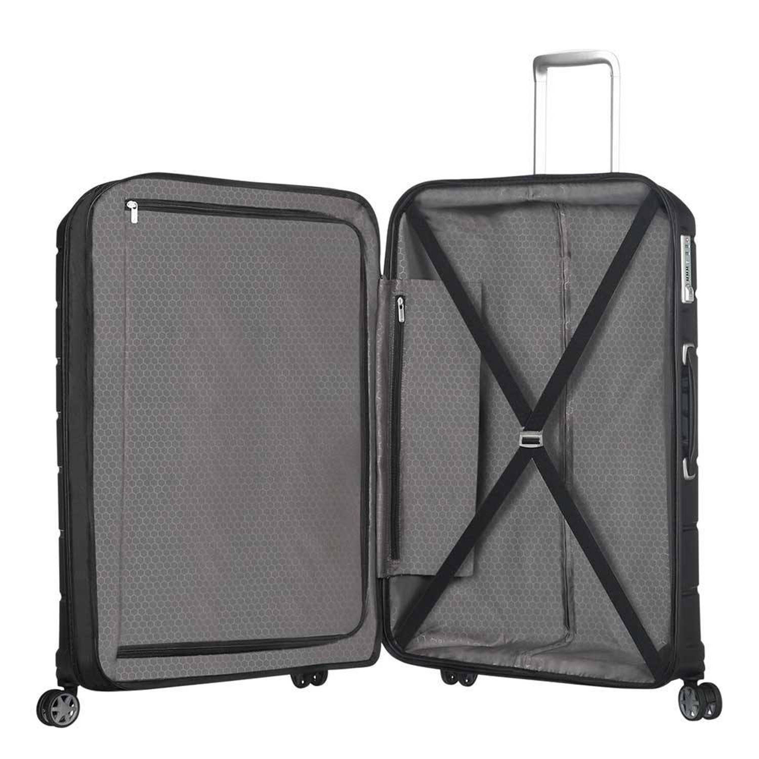 Samsonite trolley Flux Spinner 75 cm. Expandable zwart