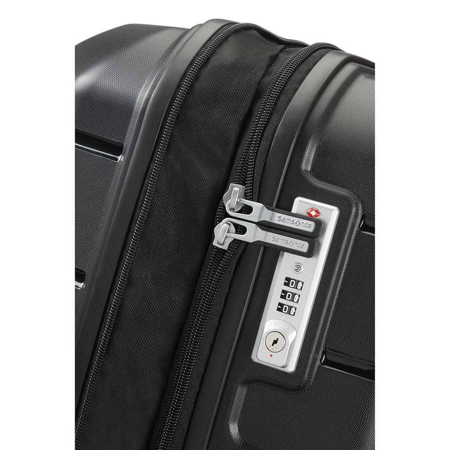 Samsonite trolley Flux Spinner 75 cm. Expandable donkerblauw
