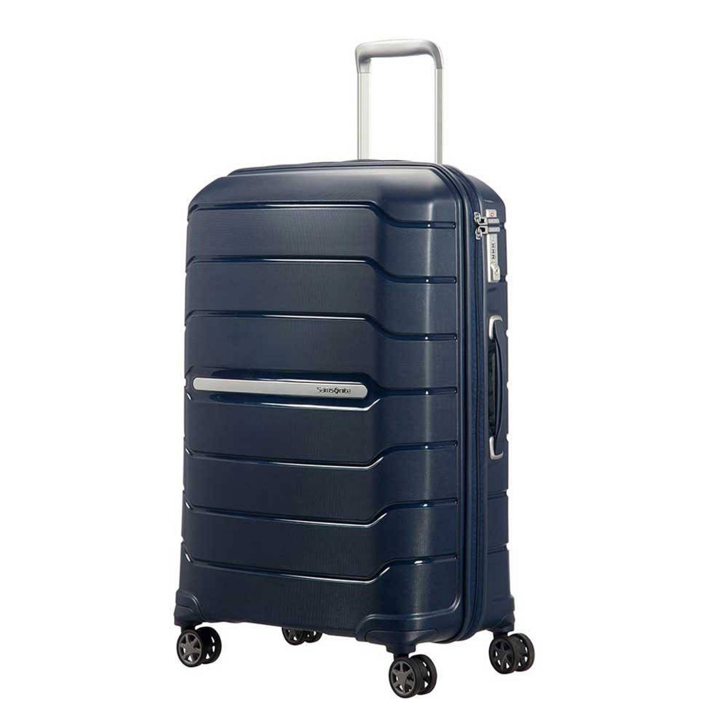 Samsonite trolley Flux Spinner 75 cm. Expandable donkerblauw