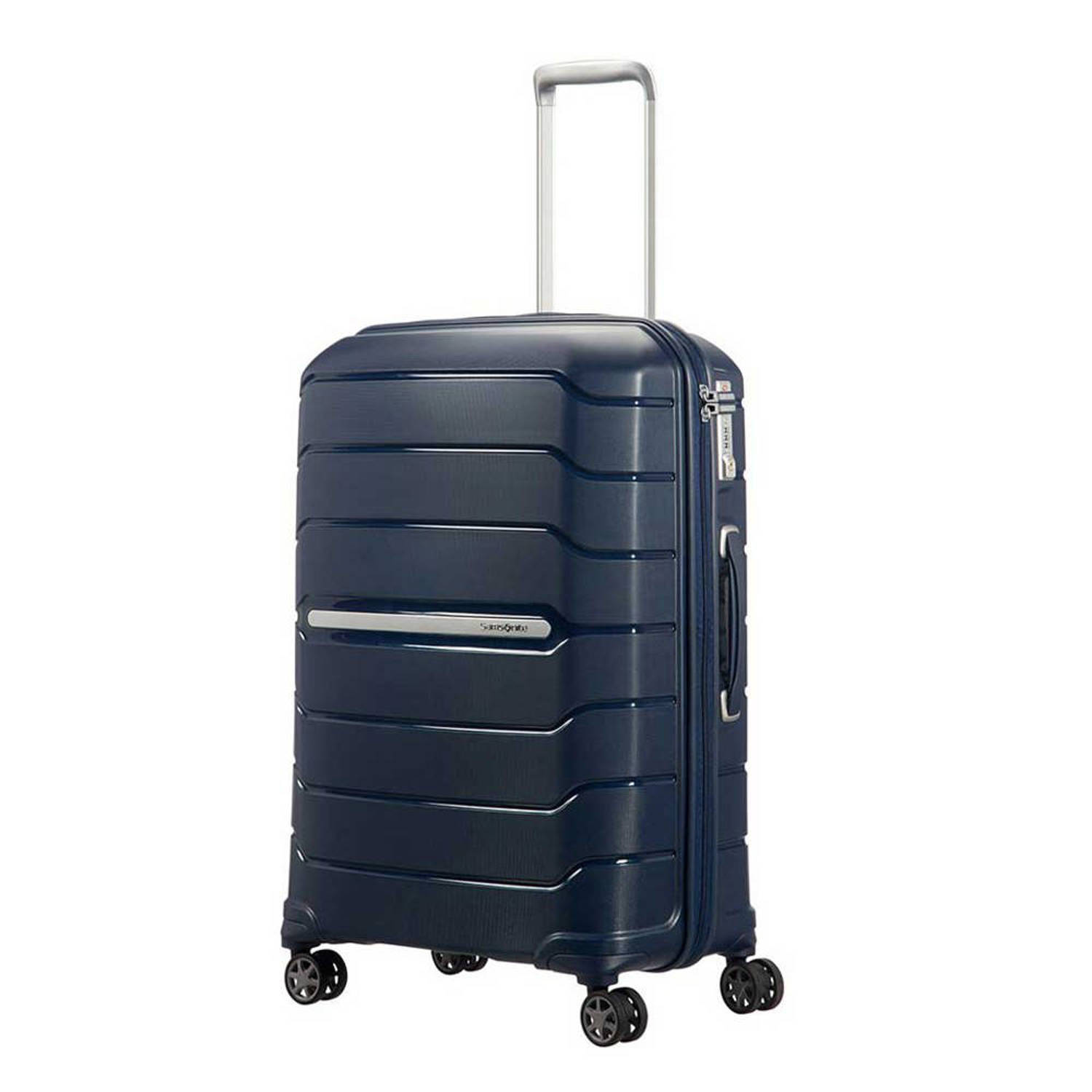 Samsonite trolley Flux Spinner 68 cm. Expandable donkerblauw