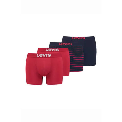 Levi's boxershort SOLID BASIC & VINTAGE STRIPE (set van 4) afbeelding