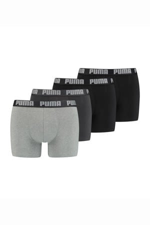 boxershort (set van 4) grijs/zwart