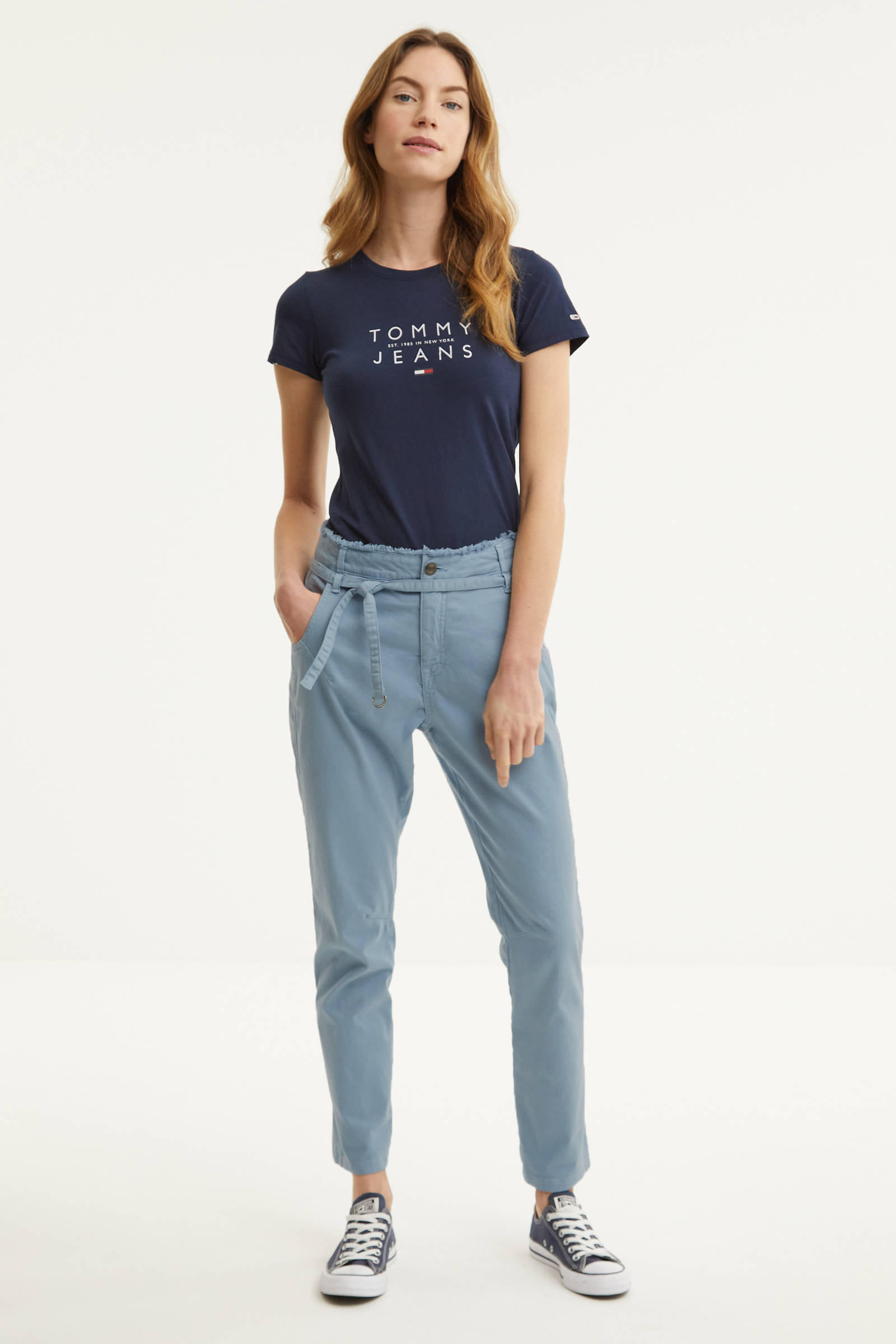 Summum Woman tapered fit broek blauw | wehkamp