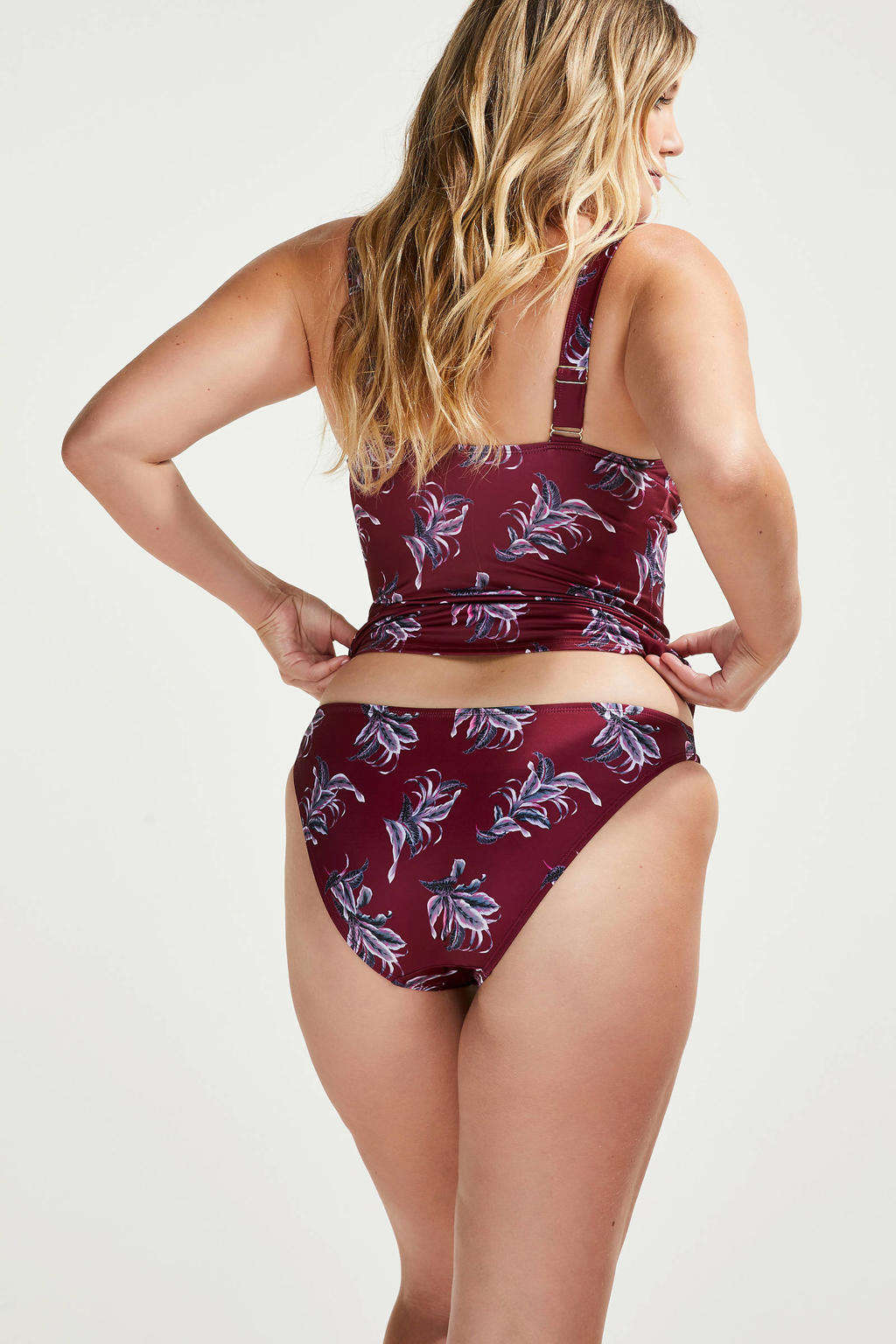 Hunkemöller tankini bikinitop Tropic Glam met all over