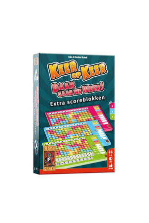 keer op keer scoreblok 3 stuks level 5, 6 en 7 uitbreidingsspel