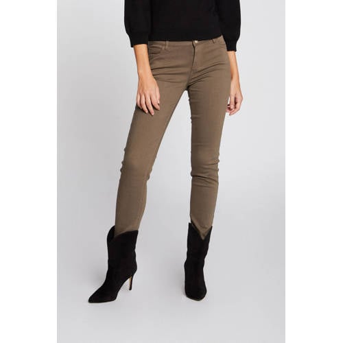 Morgan low waist skinny broek kaki afbeelding