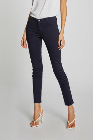 low waist skinny broek donkerblauw