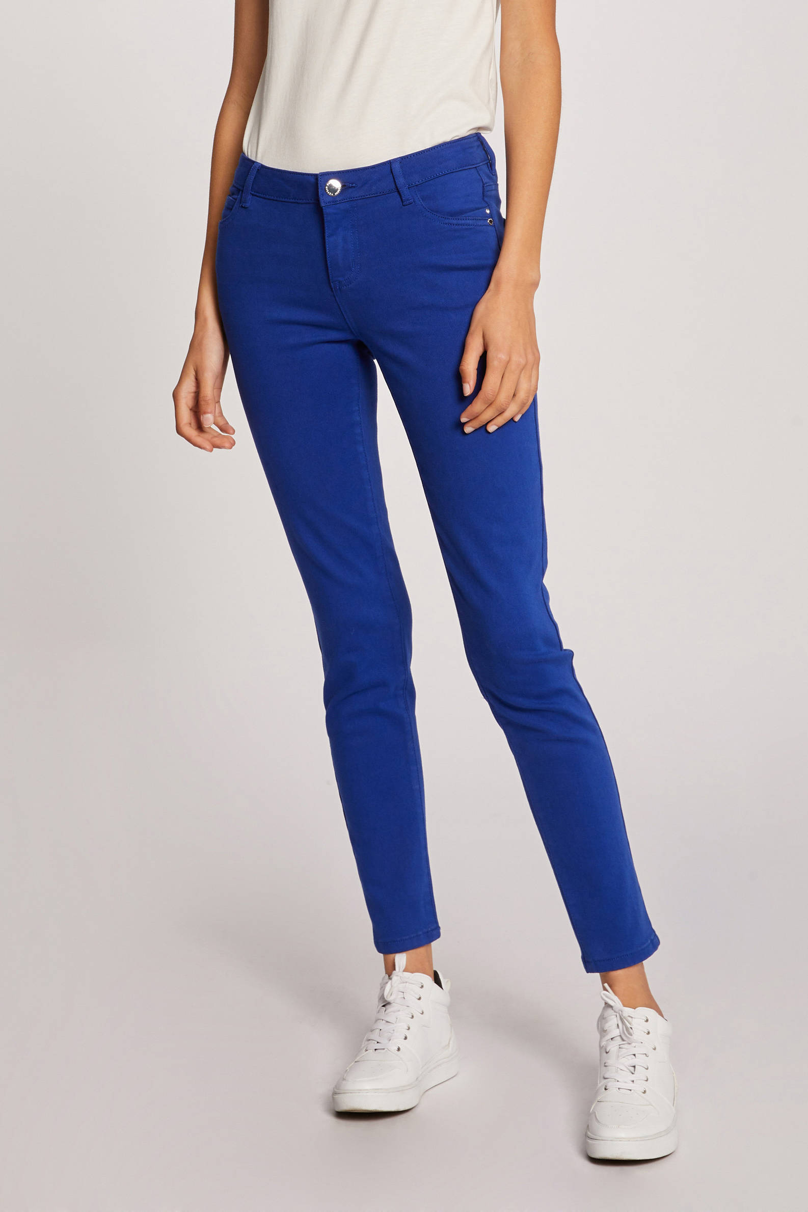 Morgan low waist skinny broek blauw | wehkamp