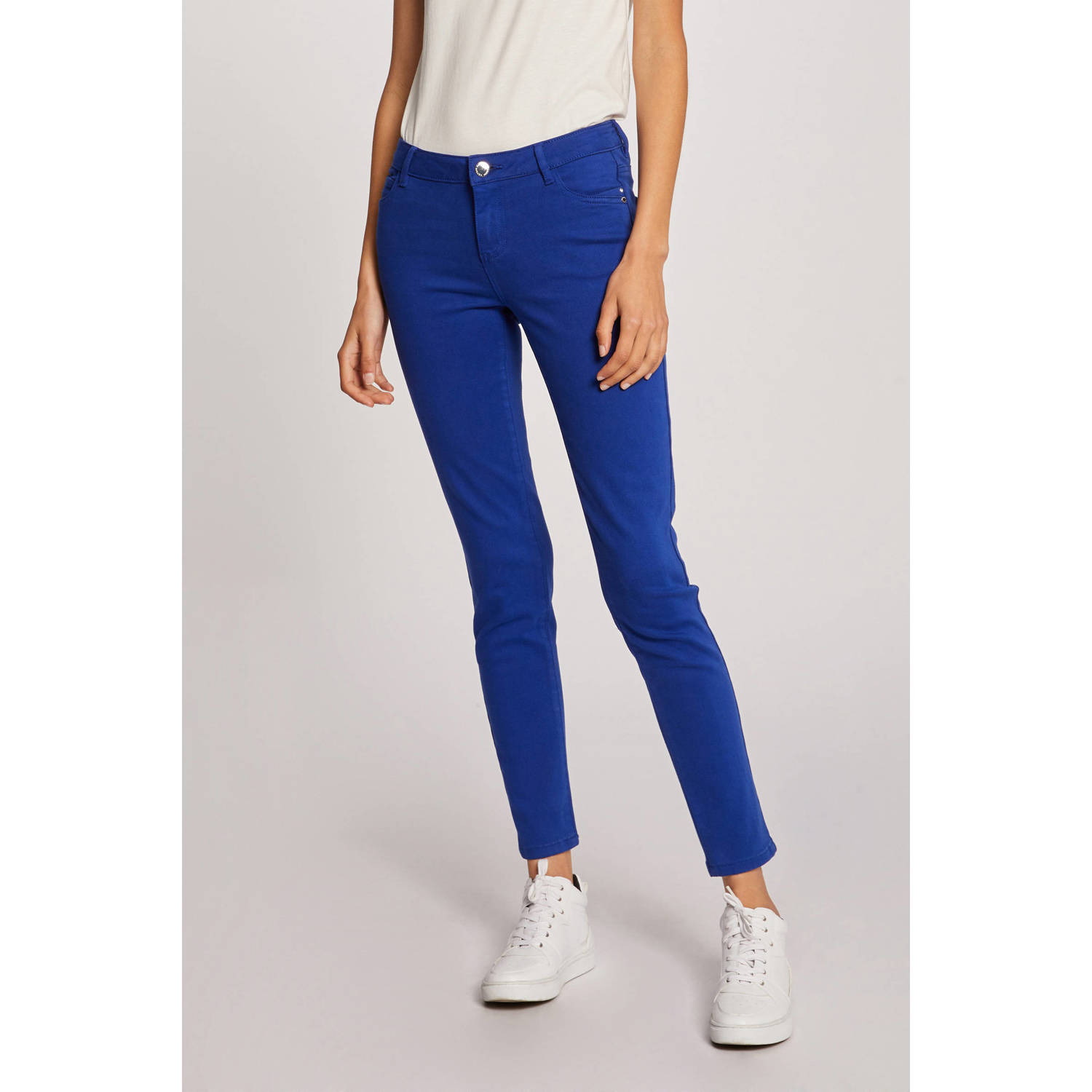 Morgan low waist skinny broek blauw