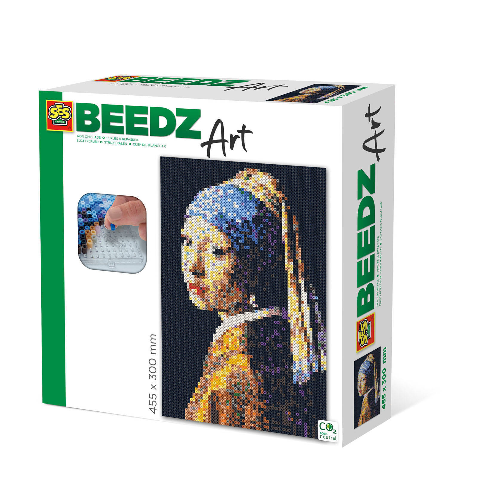 SES Strijkkraalkunstwerk Beedz Art Vermeer 45, 5 Cm 9 delig online kopen