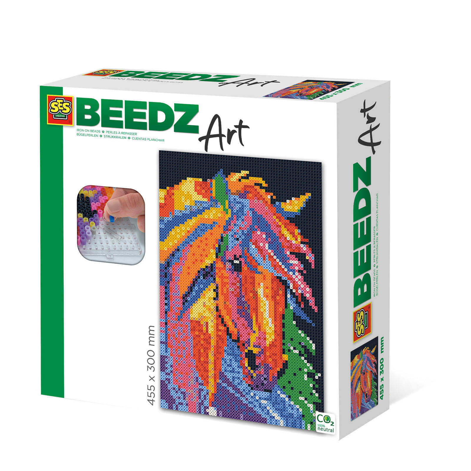 SES Strijkkraalkunstwerk Beedz Art Paard 45, 5 X 30 Cm 9 delig online kopen