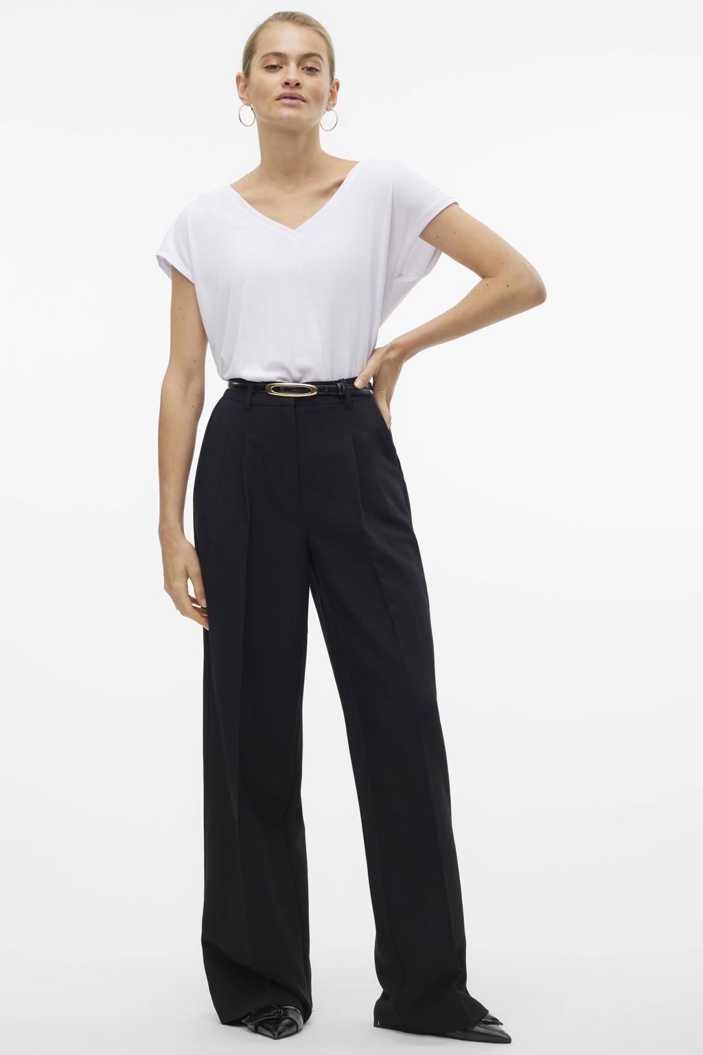 VERO MODA T-shirt VMFILLI wit