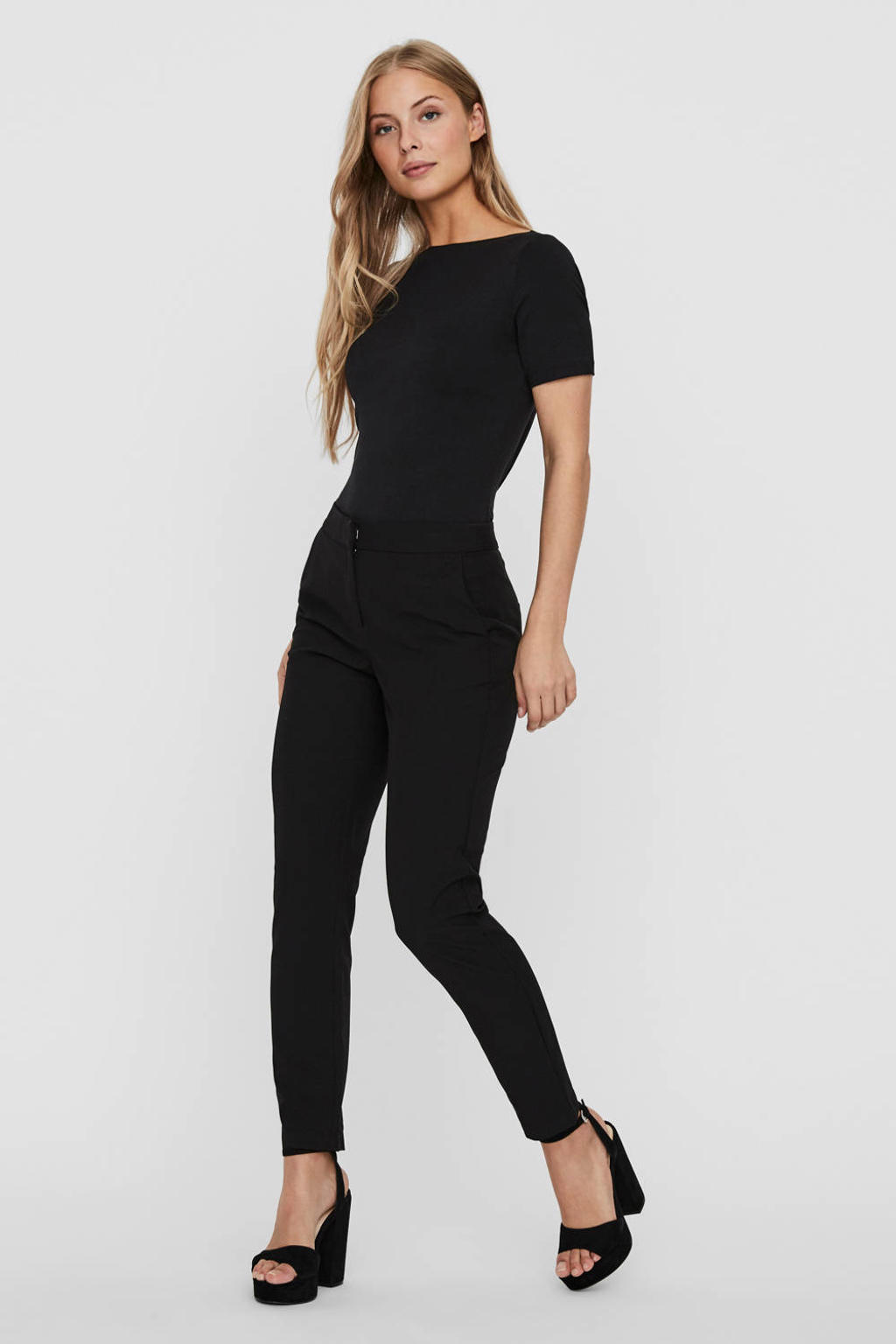 VERO MODA top VMPANDA met katoen zwart