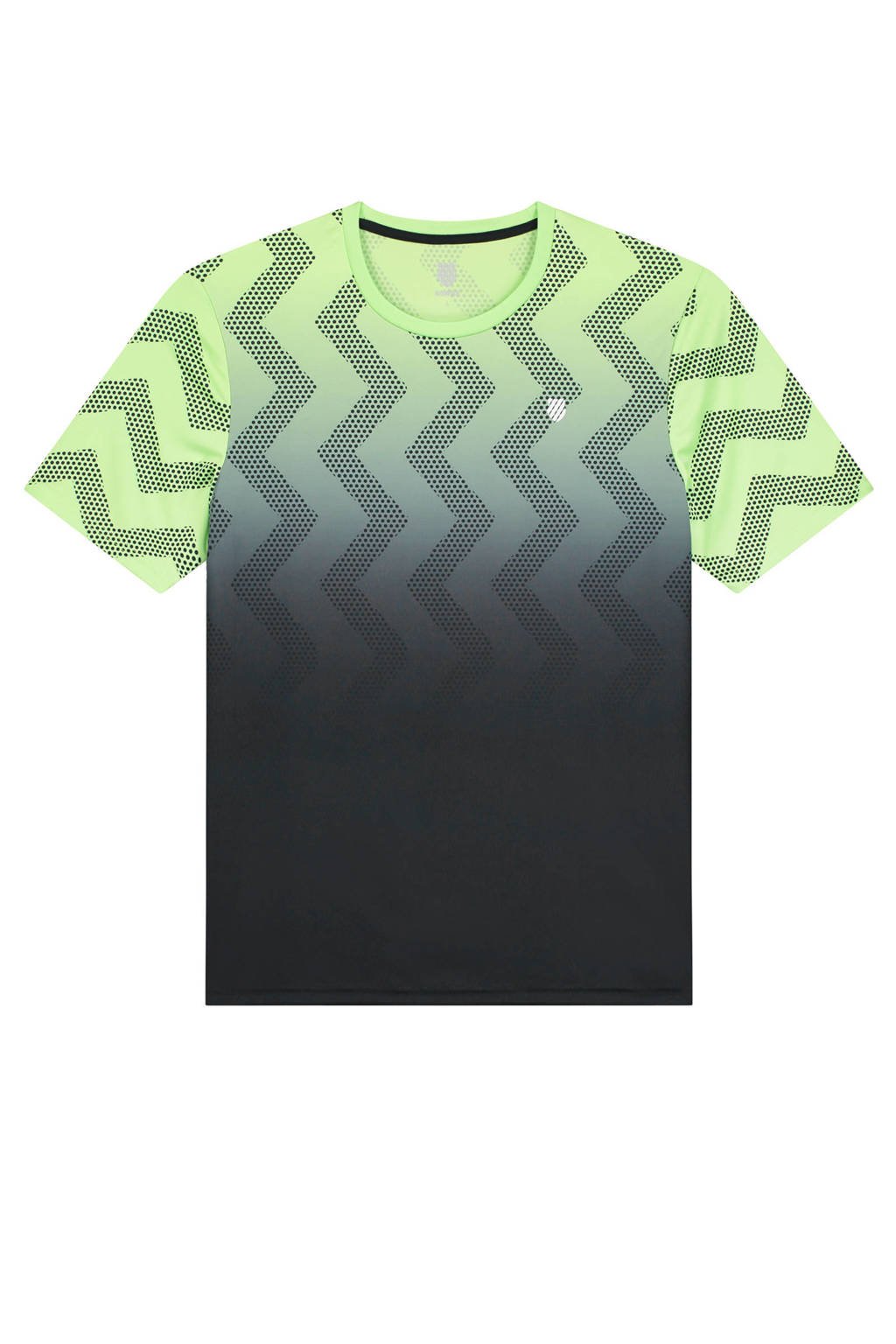 K-Swiss sport T-shirt groen/grijs, Groen/grijs