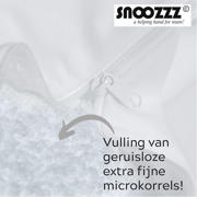 thumbnail: Snoozzz voedingskussen L - Teddy grijs wit -185 cm