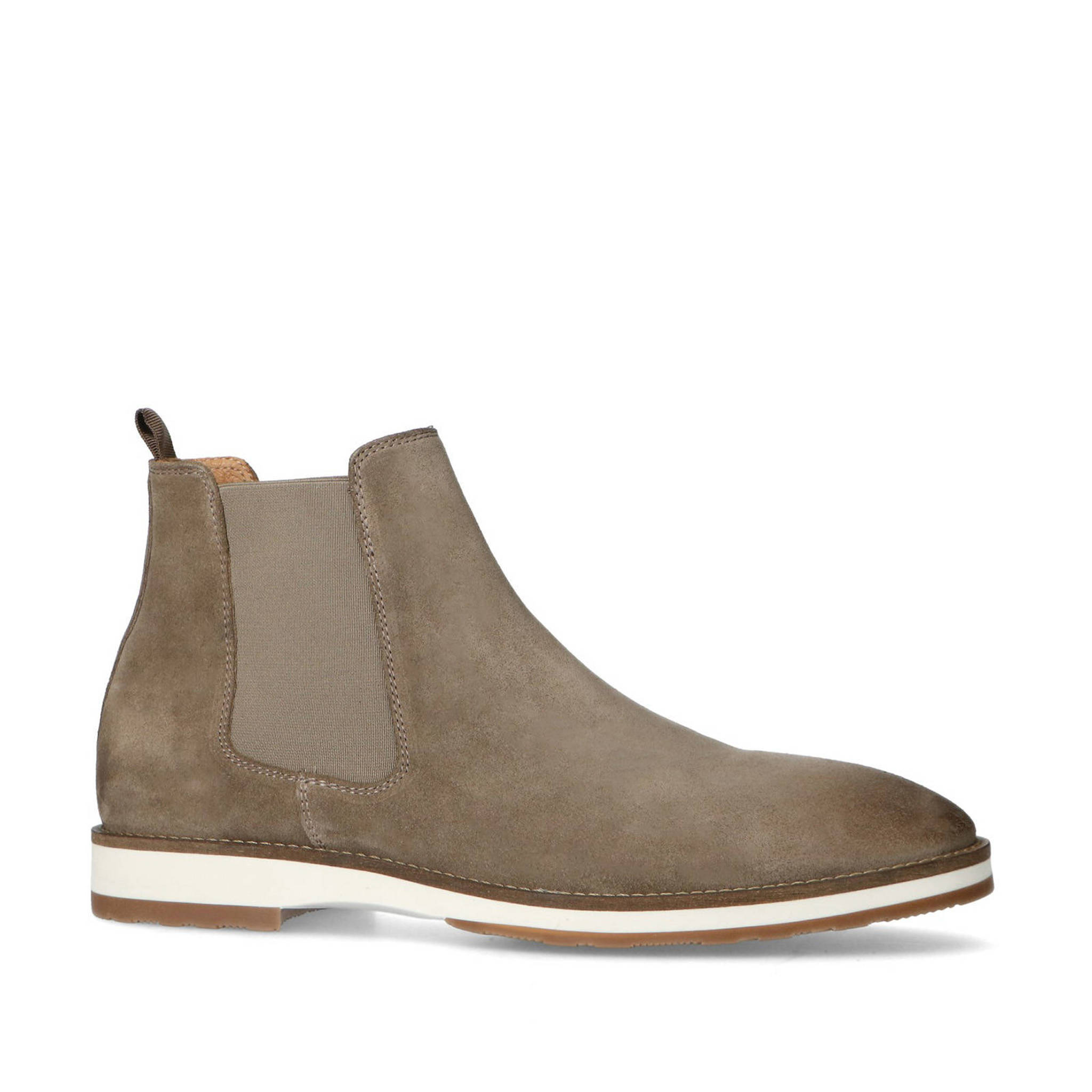 mens taupe suede chelsea boots