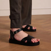 thumbnail: Manfield leren sandalen zwart