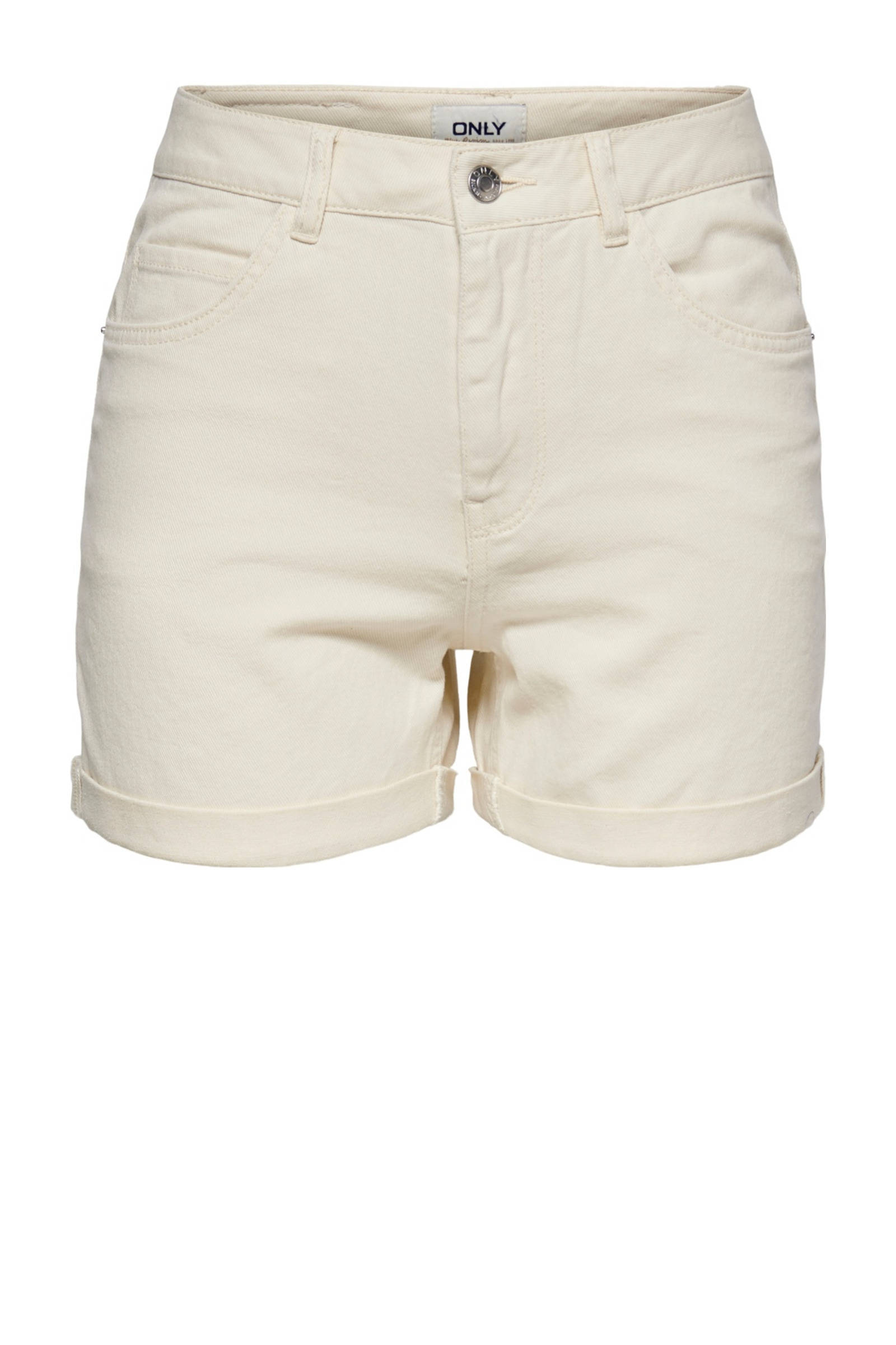 ONLY ONLBEA High Waist Regular Fit Denim Shorts In Medium Blue - 6