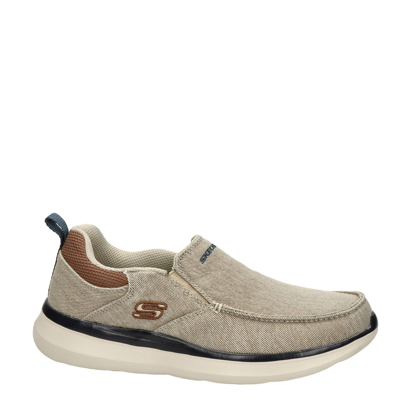 Skechers Delson 2.0 instappers beige | wehkamp
