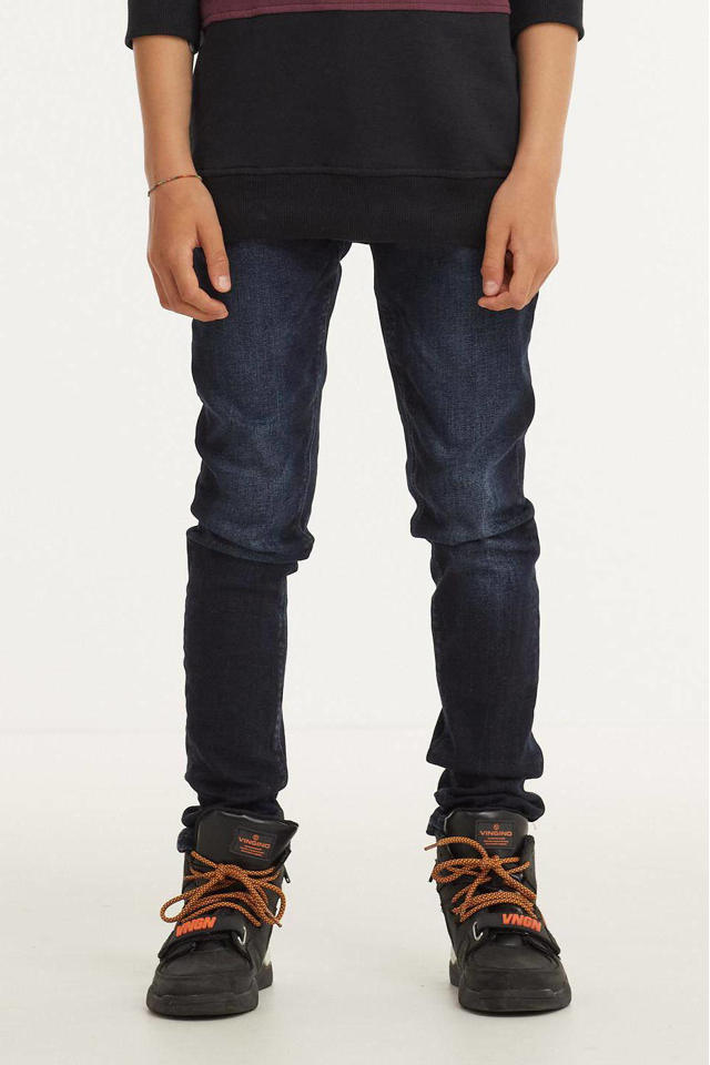 WE Fashion Blue skinny jeans dark denim | wehkamp