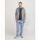 JACK & JONES ESSENTIALS sweatvest JJEBASIC grijs melange