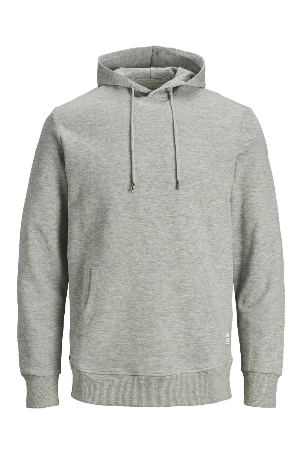 JACK & JONES ESSENTIALS hoodie JJEBASIC grijs melange | wehkamp