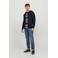 JACK & JONES ESSENTIALS sweatvest JJEBASIC donkerblauw