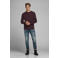 JACK & JONES ESSENTIALS gebreide trui donkerrood