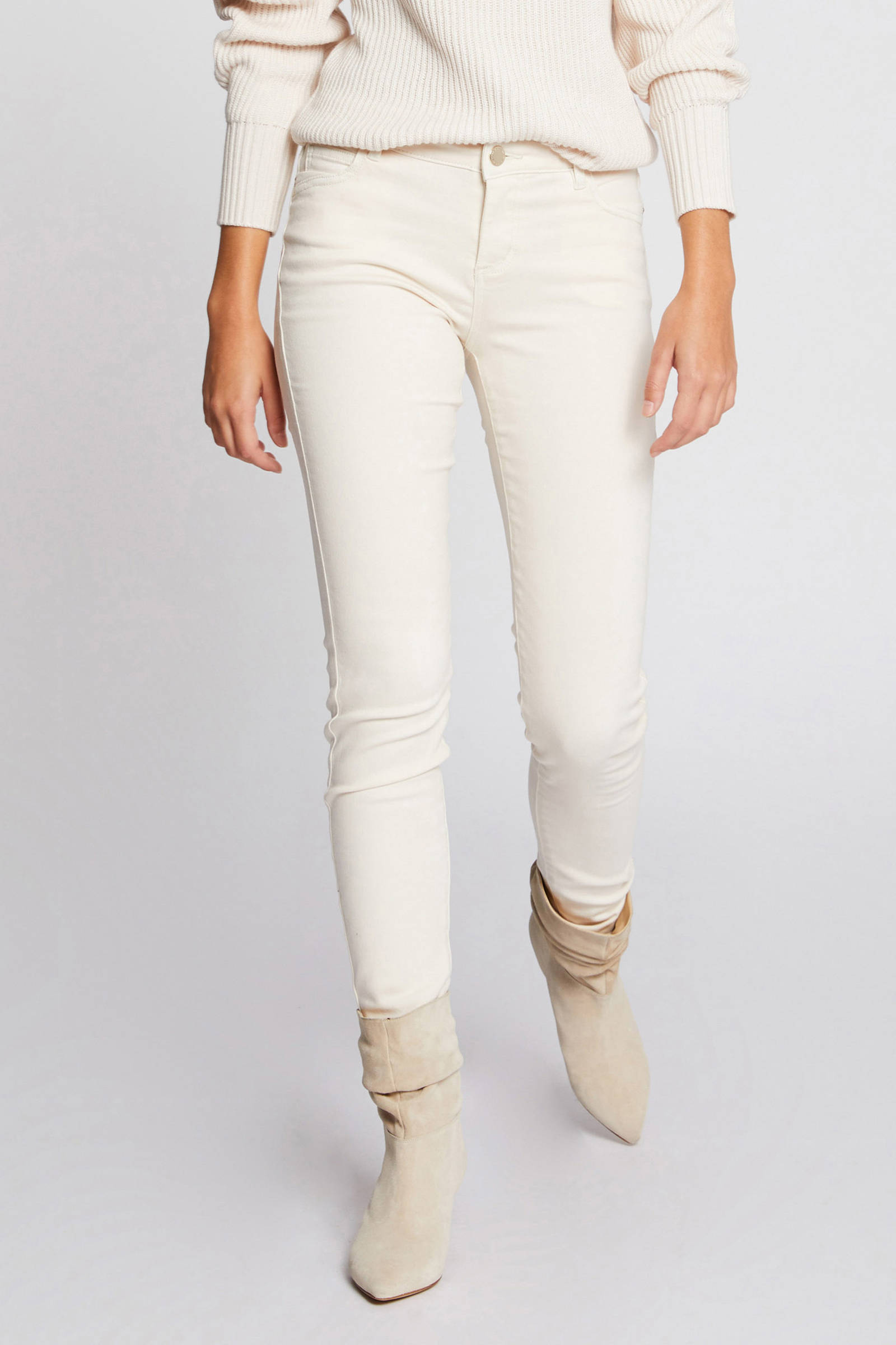 low waist skinny jeans ecru wehkamp