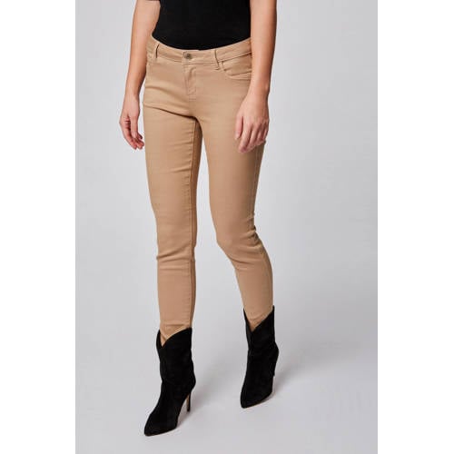 Morgan low waist skinny jeans lichtbruin afbeelding