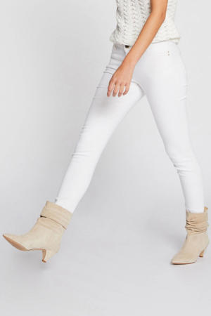 low waist skinny jeans off white