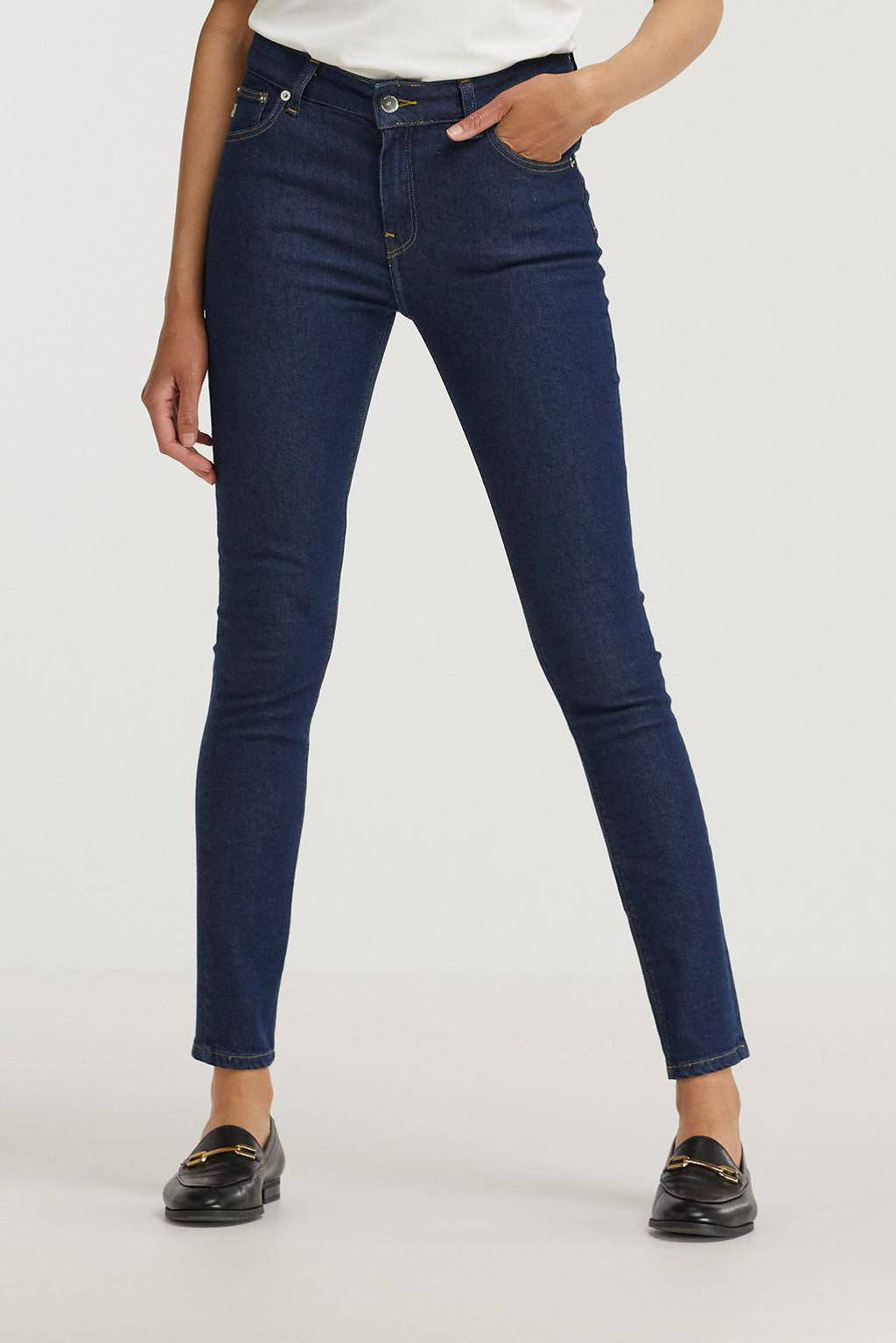 Mud Jeans high waist skinny jeans Skinny Hazen strong blue, Strong Blue