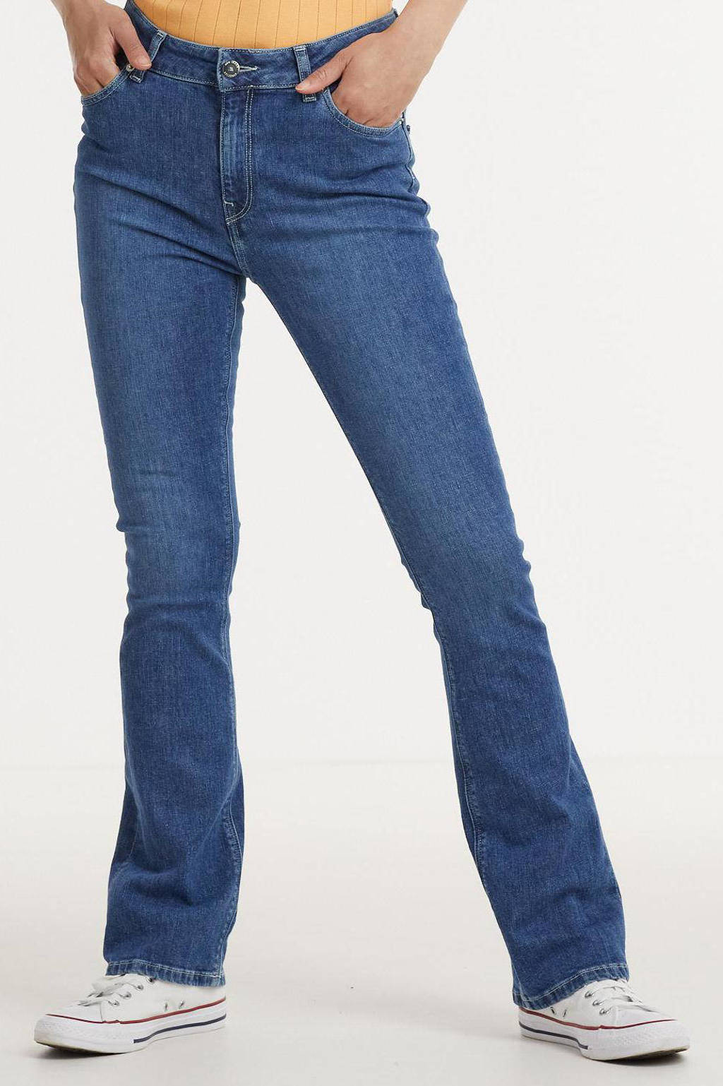 Mud Jeans high waist flared jeans Flared Hazen authentic indigo, Authentic Indigo