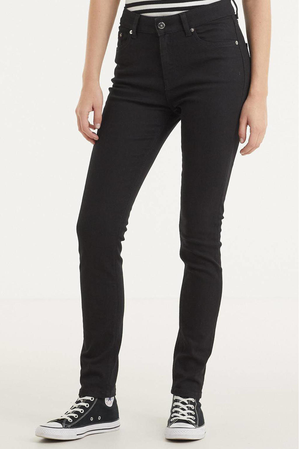 Mud Jeans high waist skinny jeans Skinny Hazen dip dry black