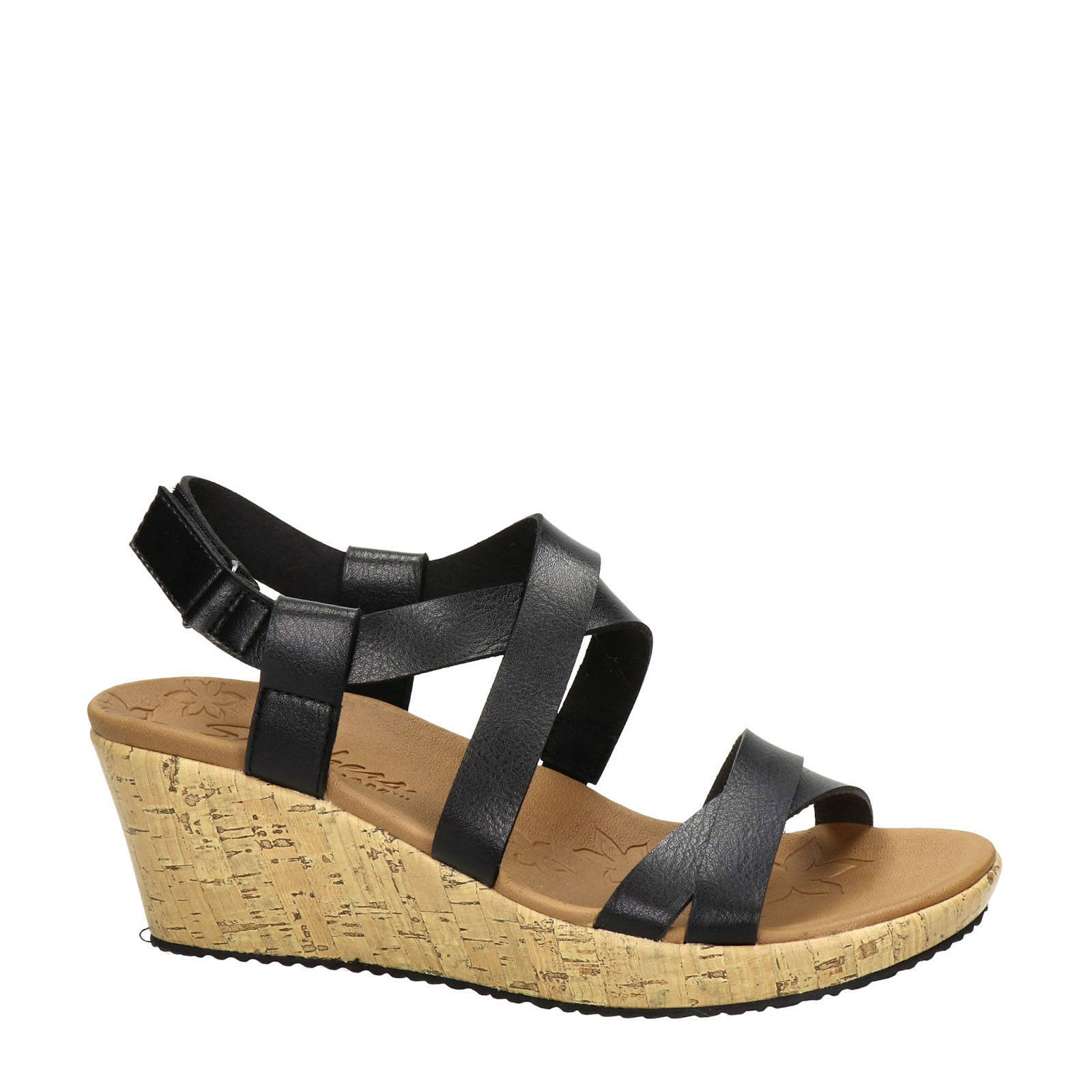 Skechers Beverlee sleehakken zwart | wehkamp