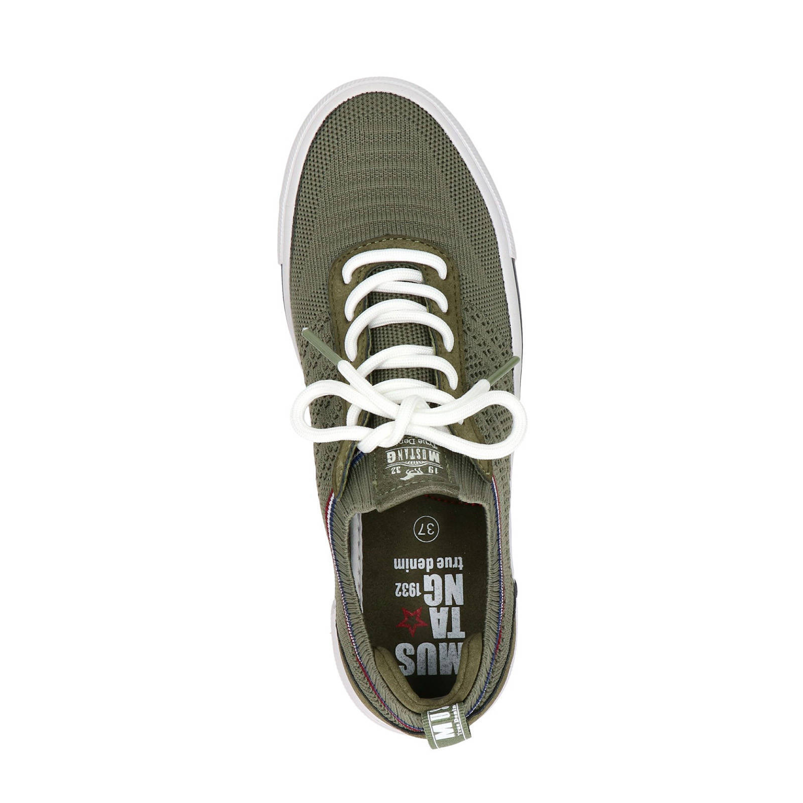 Mustang sneakers groen | wehkamp