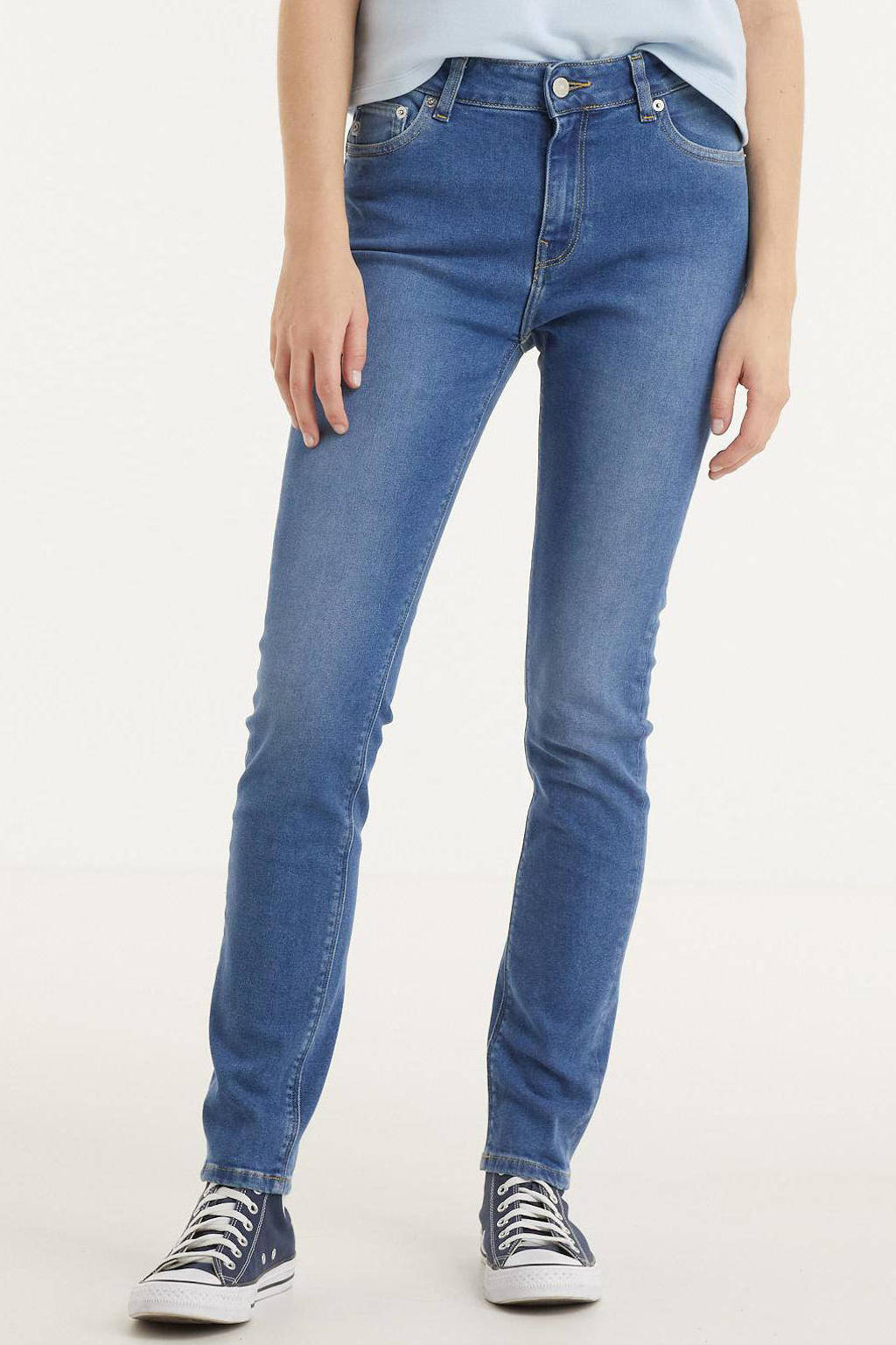Mud Jeans high waist skinny jeans Skinny Hazen pure blue, Pure Blue