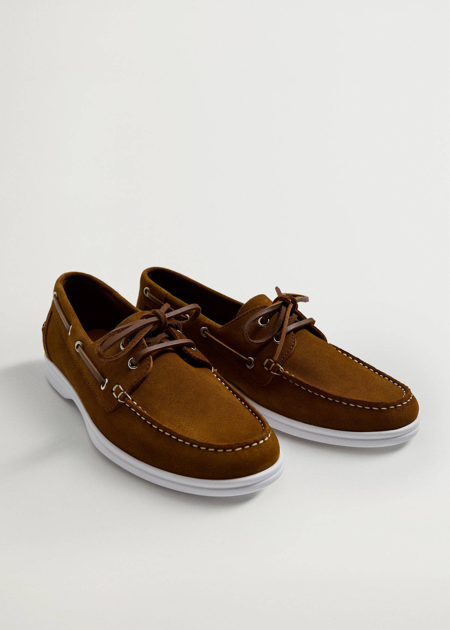 Mango Man suède bootschoenen bruin | wehkamp