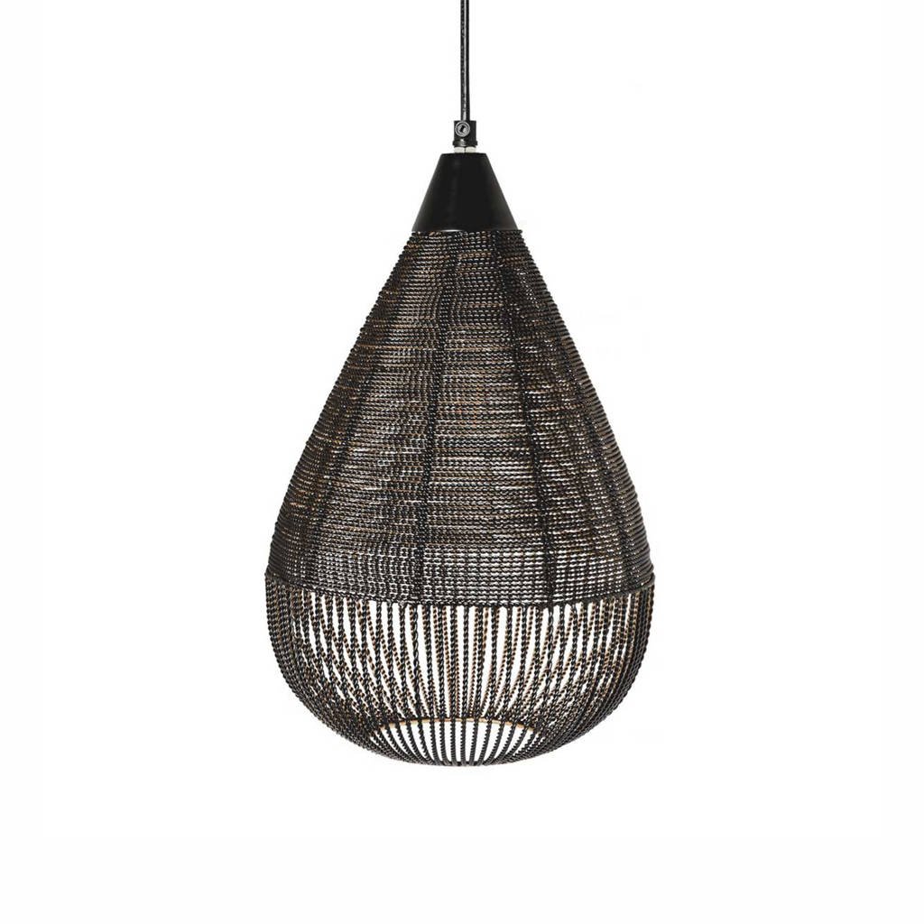 Riverdale hanglamp Ise, Zwart