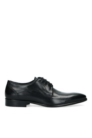 leren veterschoenen zwart