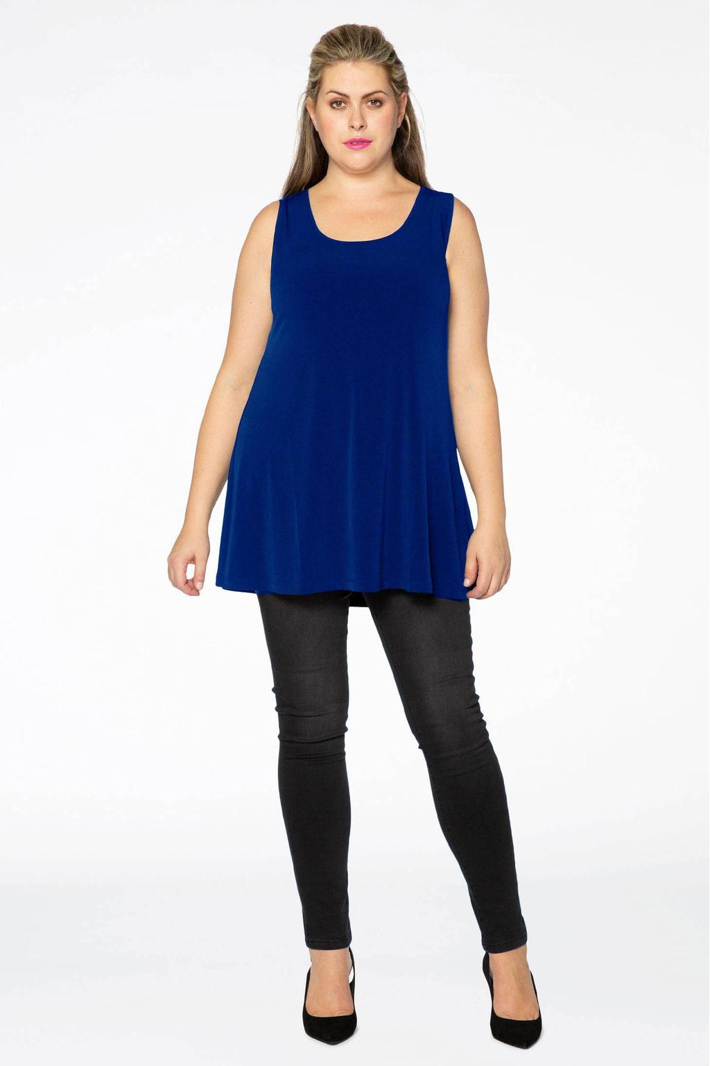YOEK singlet van travelstof DOLCE blauw
