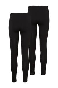 Set van 2 zwarte dames VERO MODA legging Maxi van biologisch katoen met skinny fit en regular waist