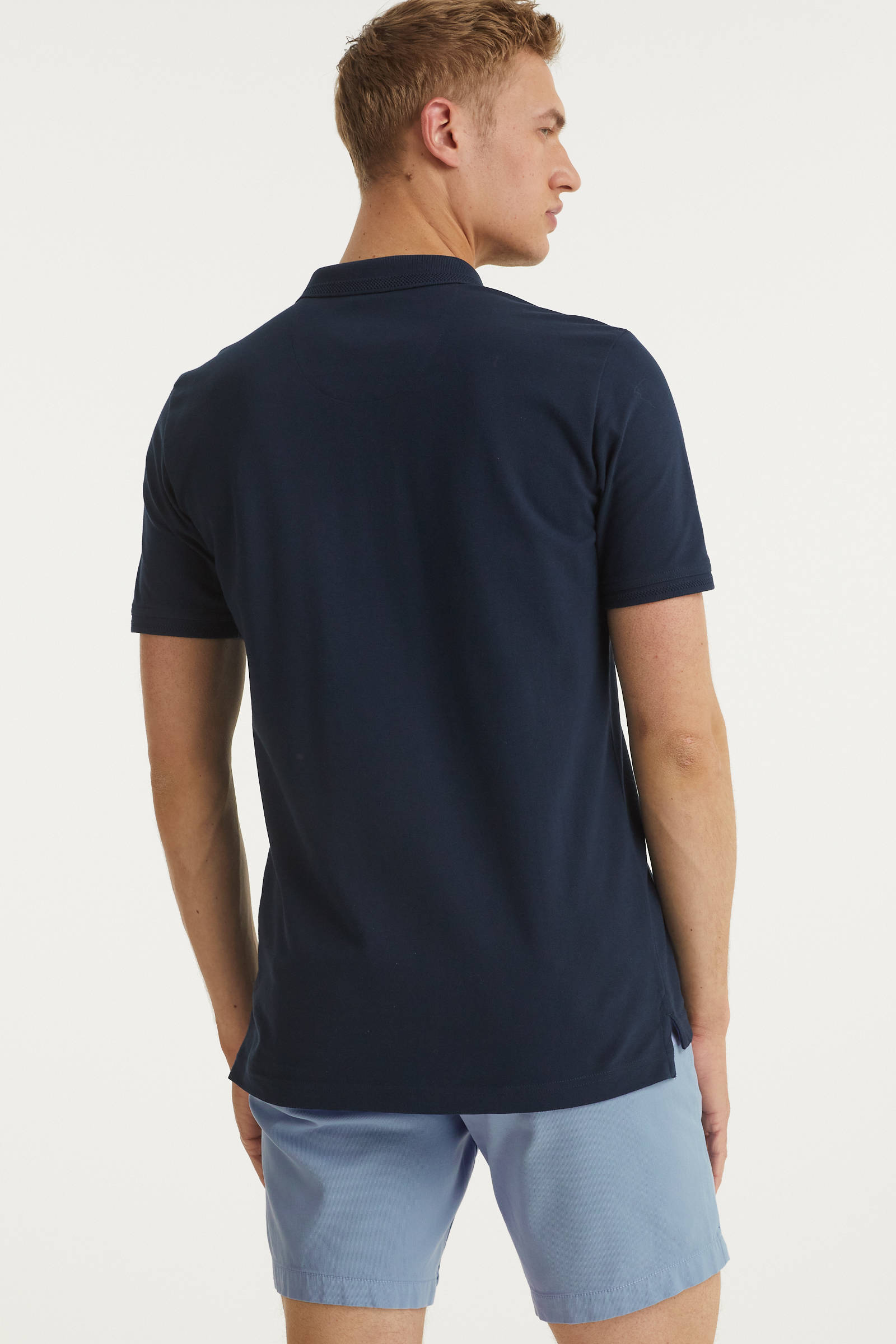 Twinlife regular fit chino short Dave blauw | wehkamp