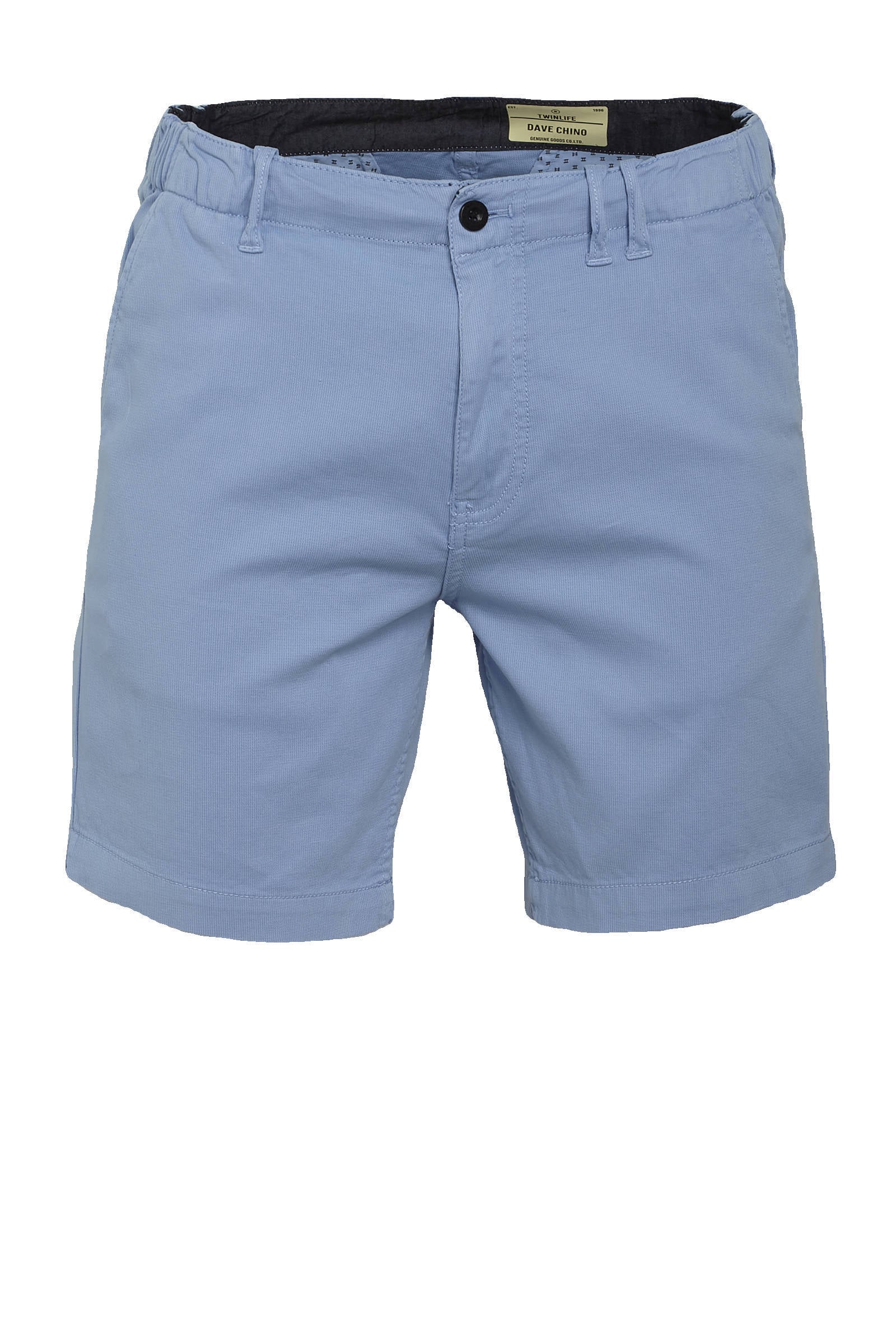 Twinlife regular fit chino short Dave blauw | wehkamp