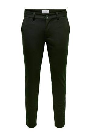 slim fit chino ONSMARK donkergroen