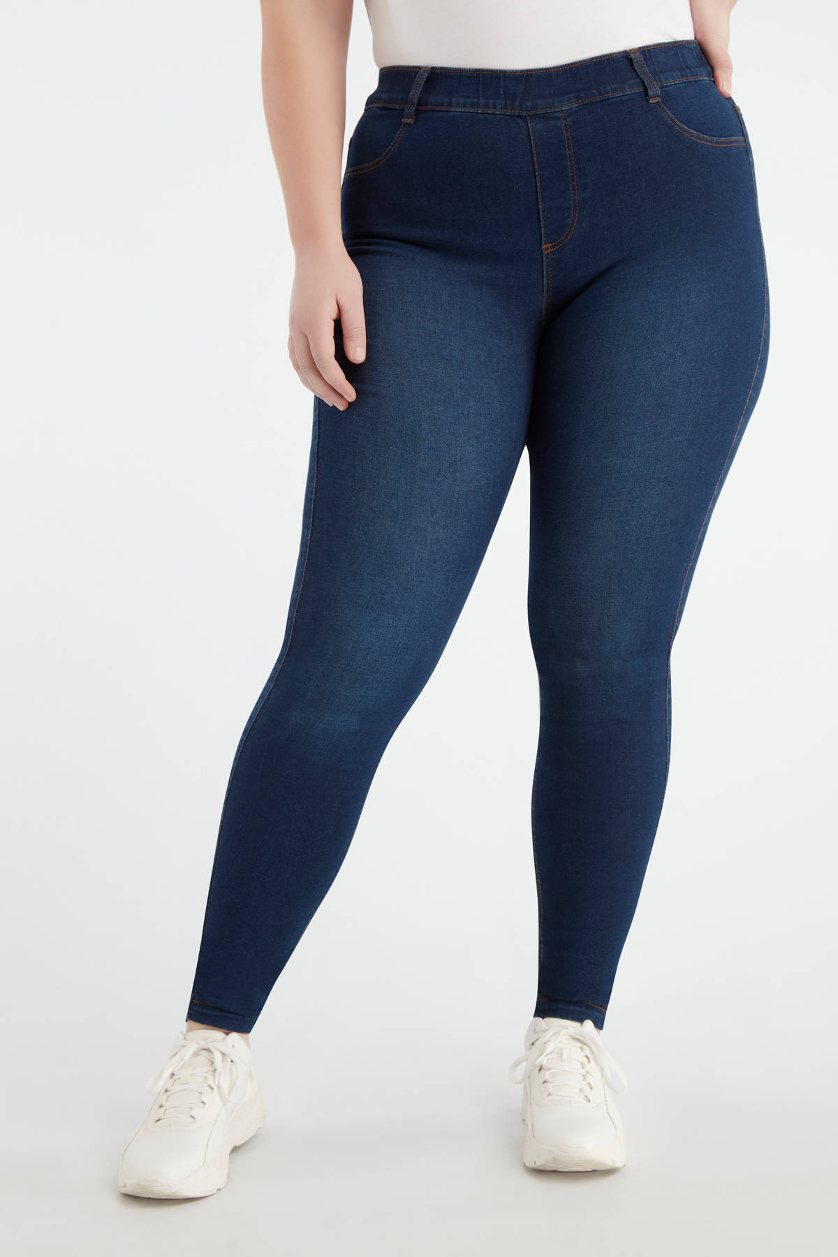 MS Mode high waist skinny tregging dark denim | wehkamp