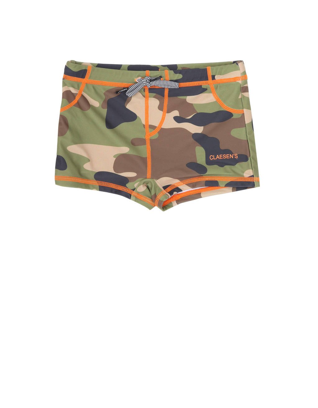 Claesen's zwemboxer met camouflageprint groen/bruin/beige, Groen/bruin/beige