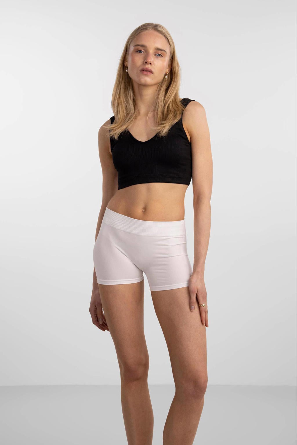 PIECES boxershort PCLONDON wit