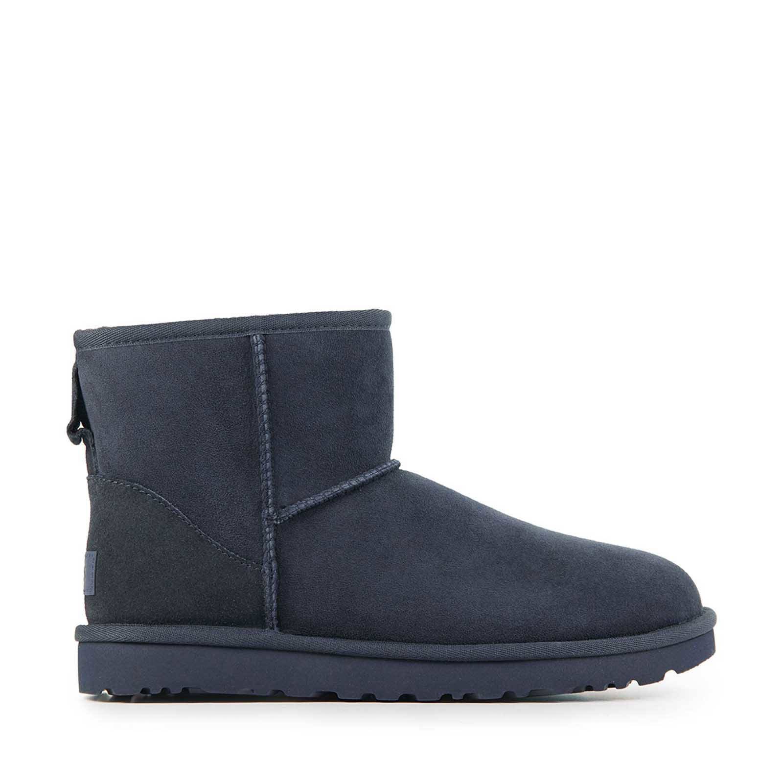 UGG Classic Mini II suede enkelboots donkerblauw wehkamp